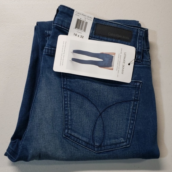 Calvin Klein Ladies' Ultimate Skinny jeans Blue - Picture 2 of 4